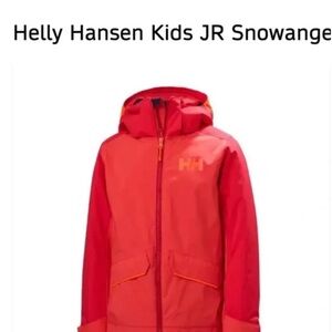 Helly Hansen Kids JR Snowangel Jacket - Neon Coral Size 152/12